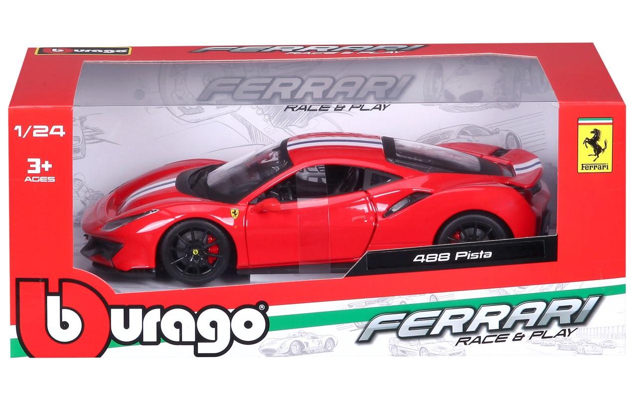 Ferrari R&P 488 Pista Rot 1:24Sammlermodell im Massstab 1:24