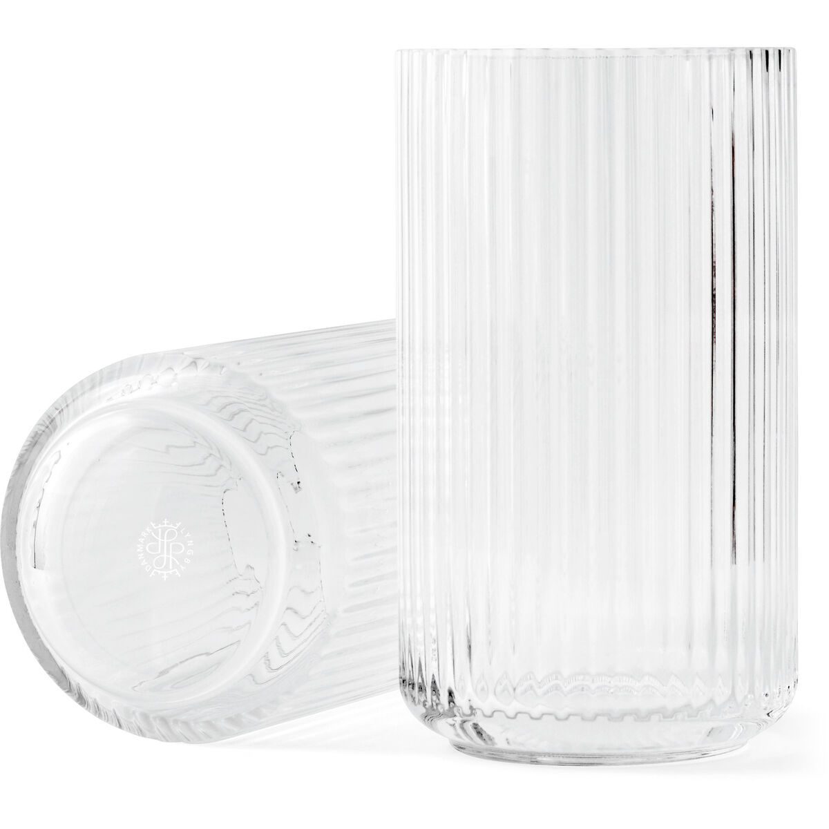Lyngbyvasen 38 cm., glass - klar
