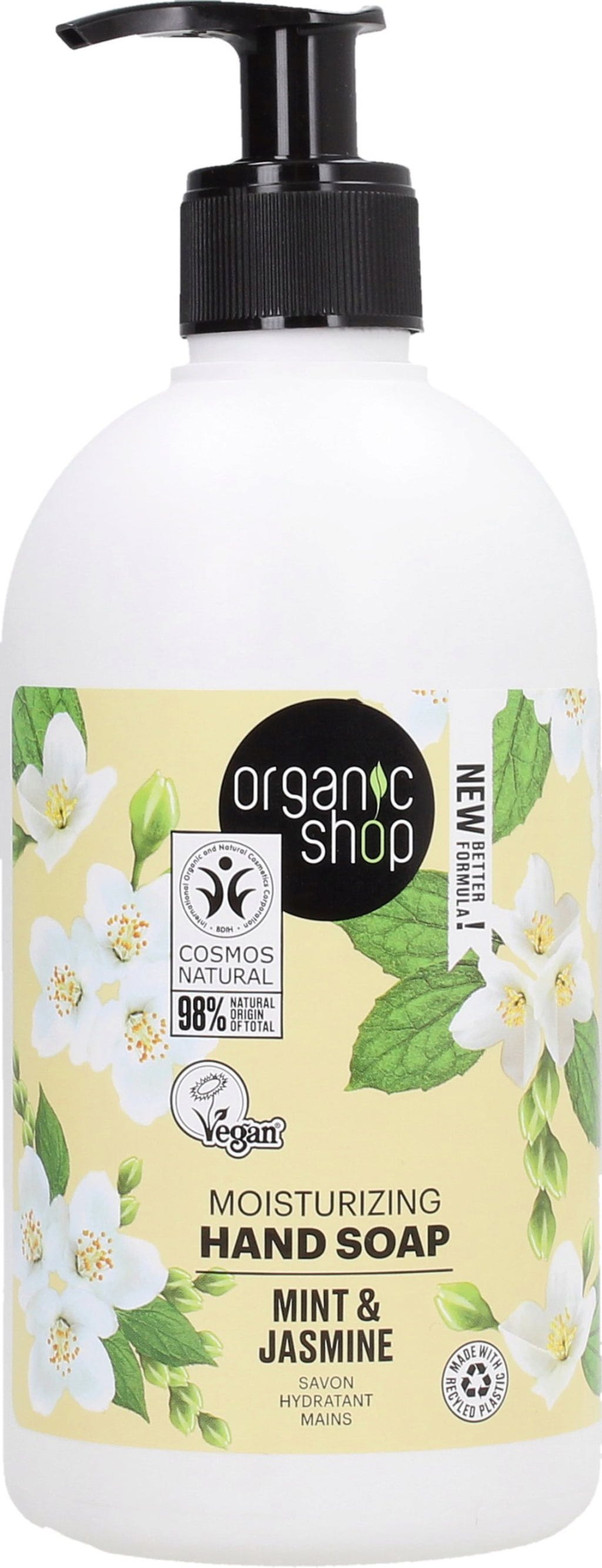 Organic Shop  Moisturizing Hand Soap Mint & Jasmin, 500 ml