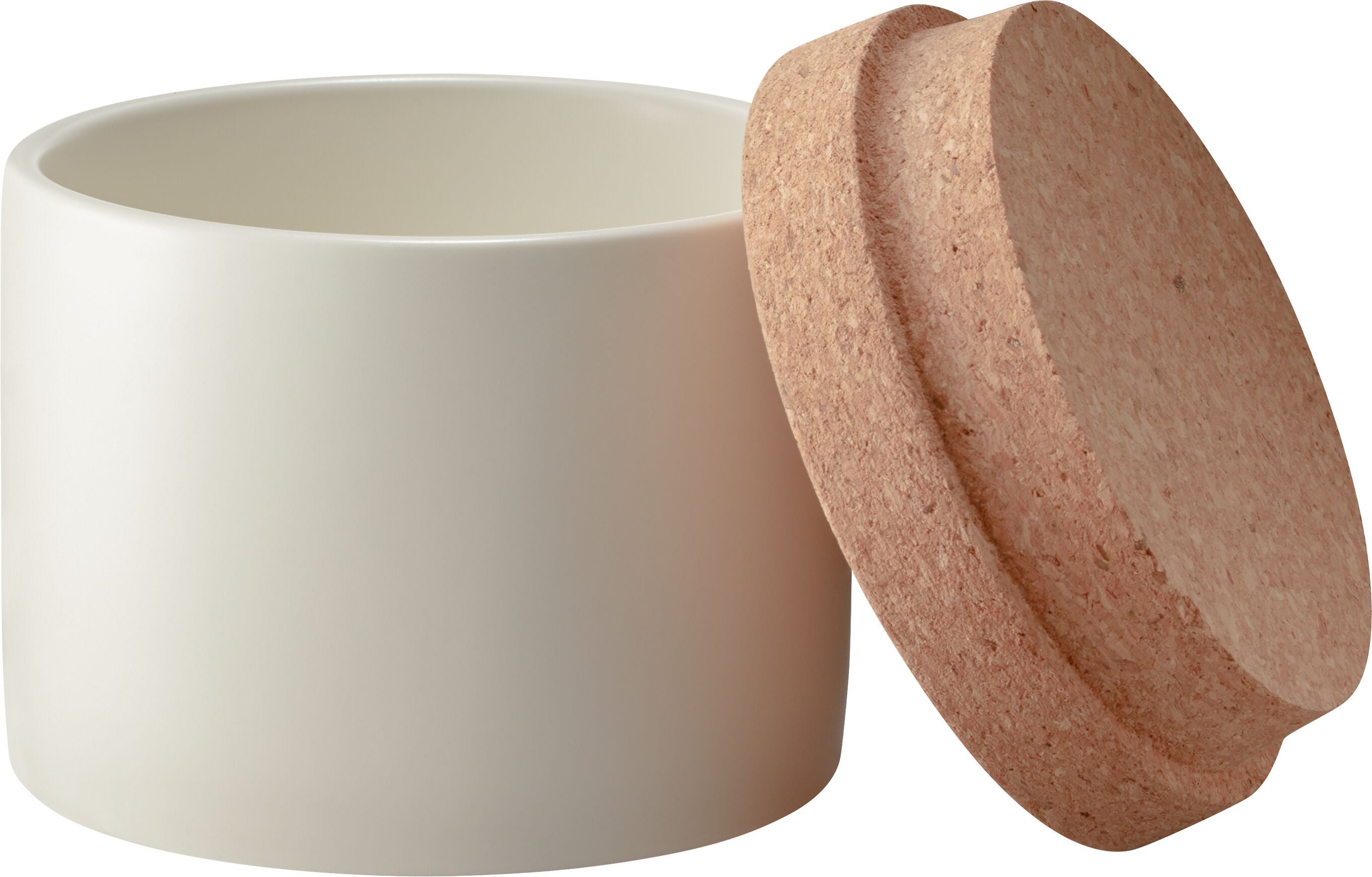 NEVIA Vorratsdose - Natur, Weiss / H: 9.0 cm