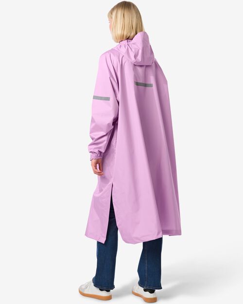 poncho de pluie pour adulte léger imperméable lilas