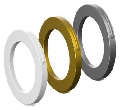 Kit d'Oeillets Magura Etrier 4 Pistons Blanc / Doré / Argent (x12)