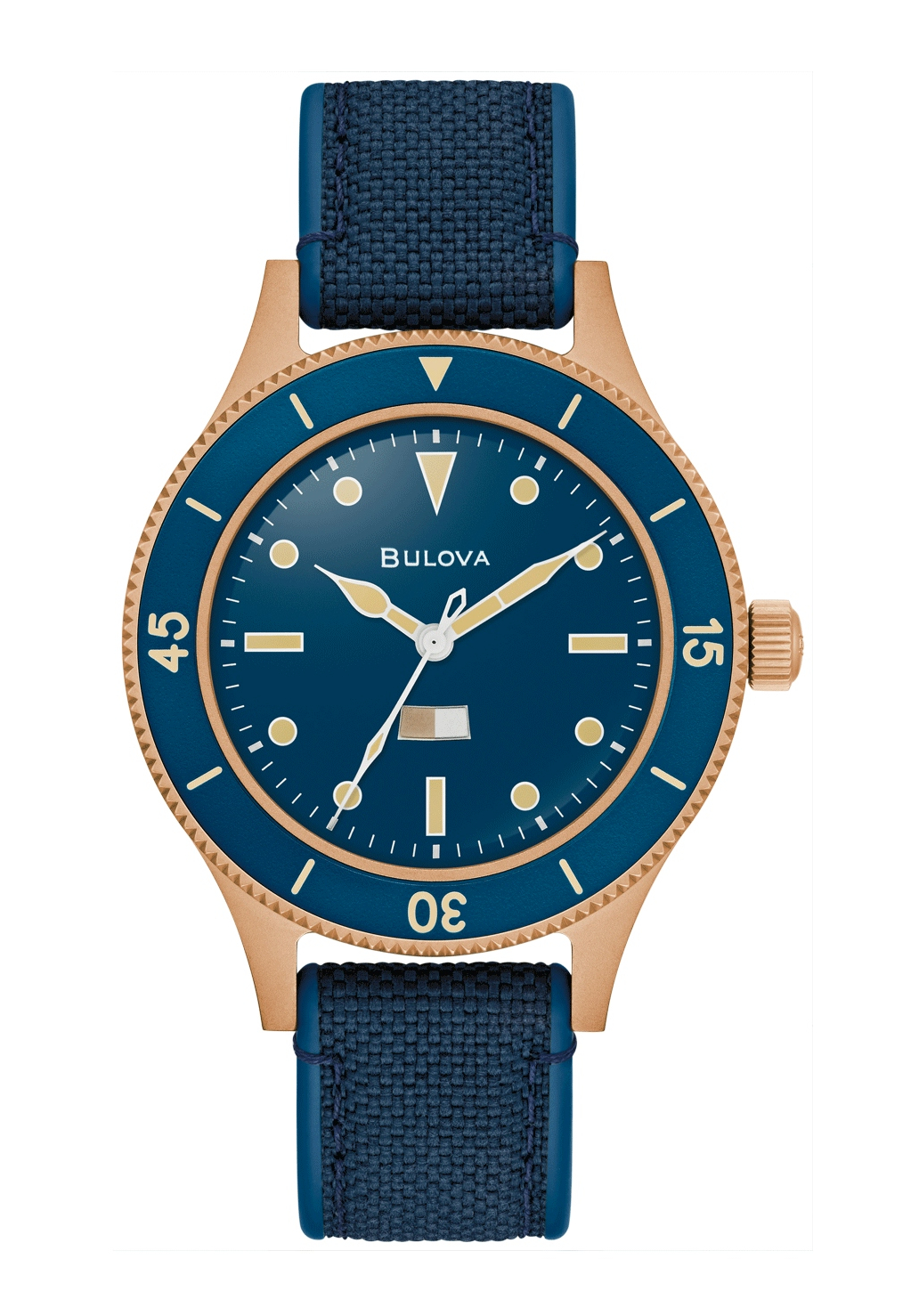 Bulova MIL-SHIPS Bronze Special Edition Blau 98A325