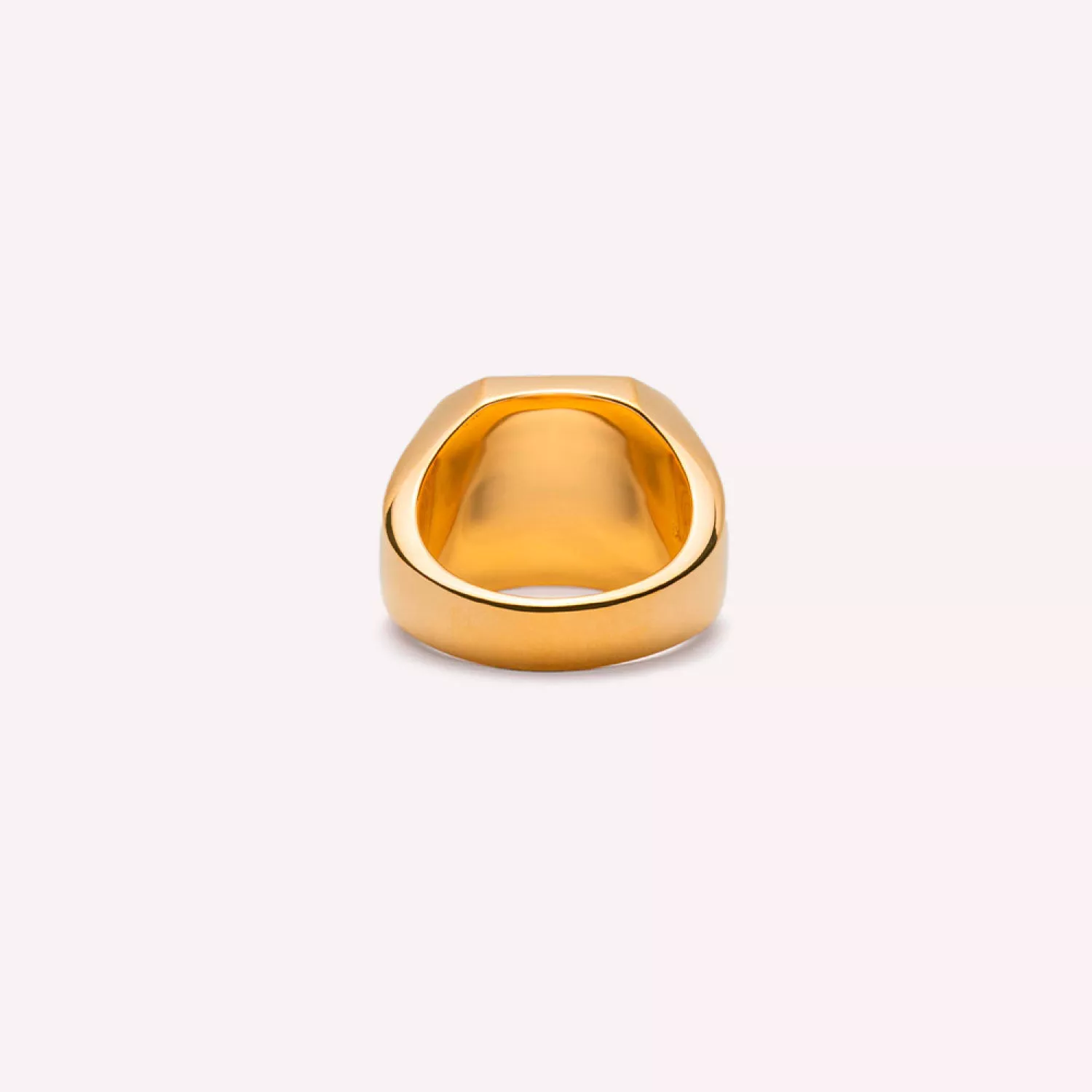 IX Studios Octagon Signet Ring 22 kt. Forgyldt Sølv DMN0290GD