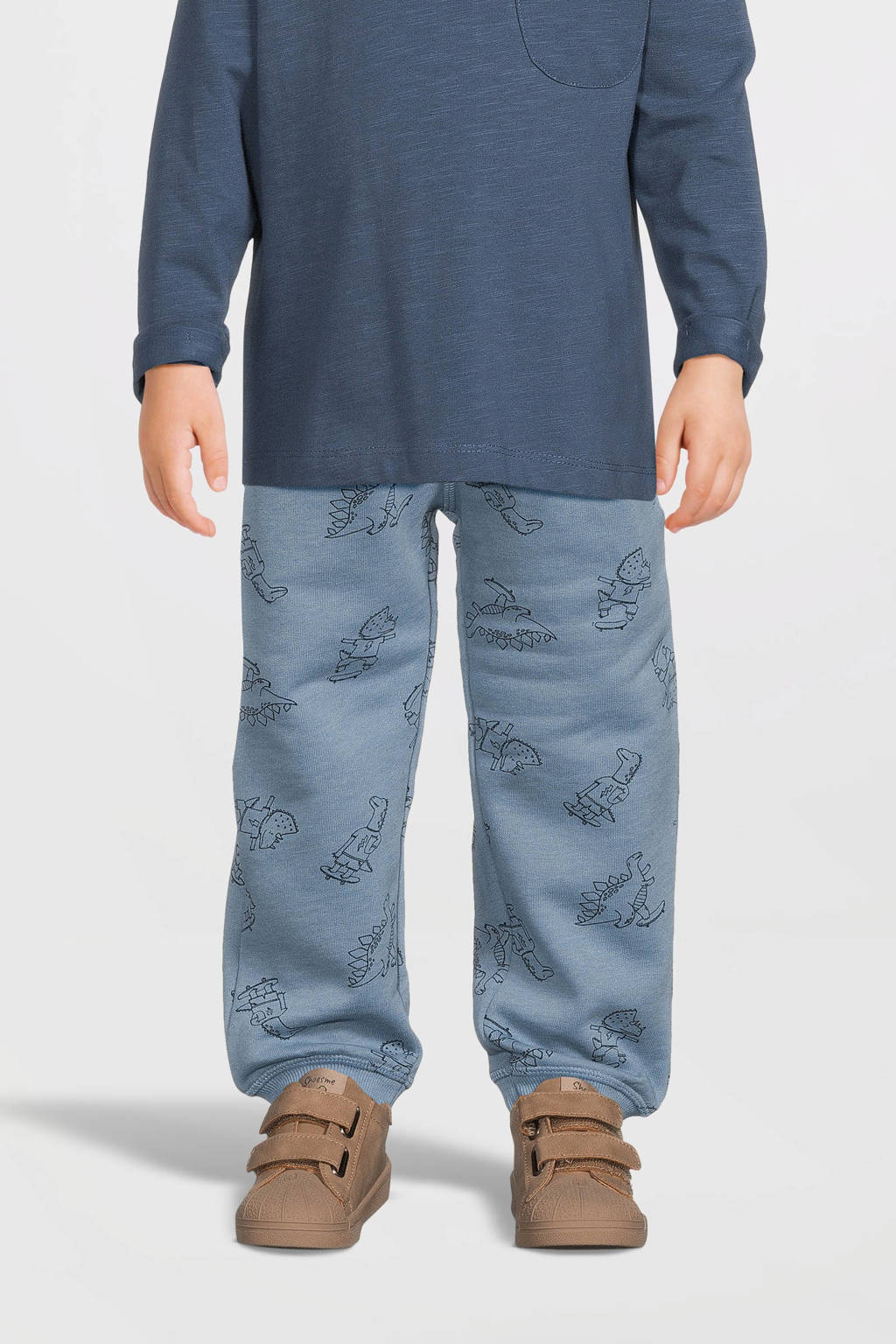NAME IT joggingbroek NMMVIMO met all over print blauw