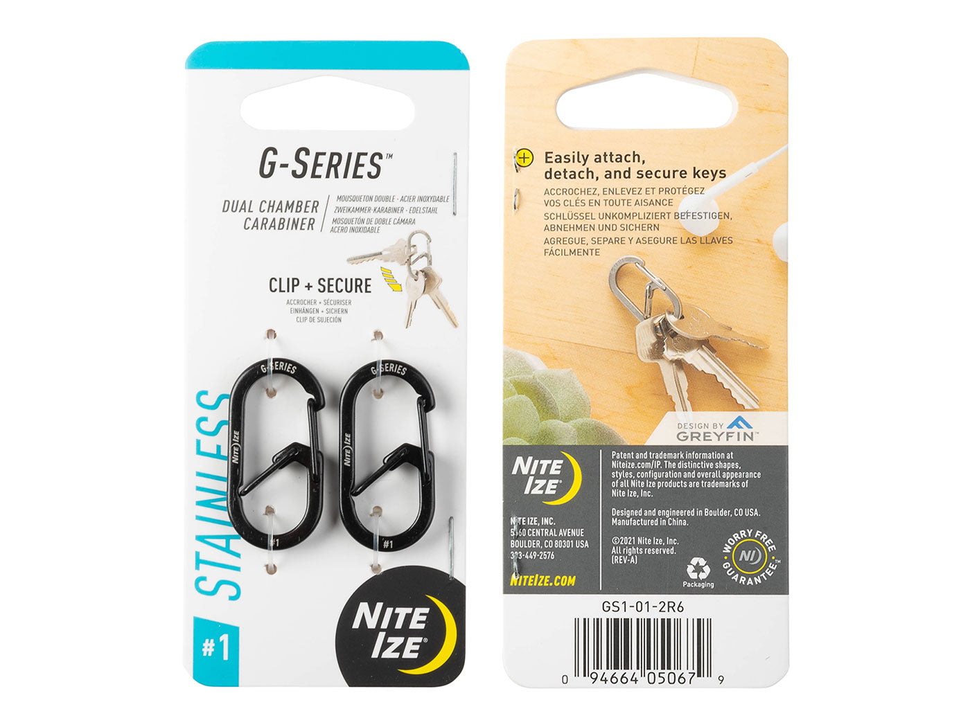 Nite Ize G-Series Karabijnhaak 2-Pack  #1