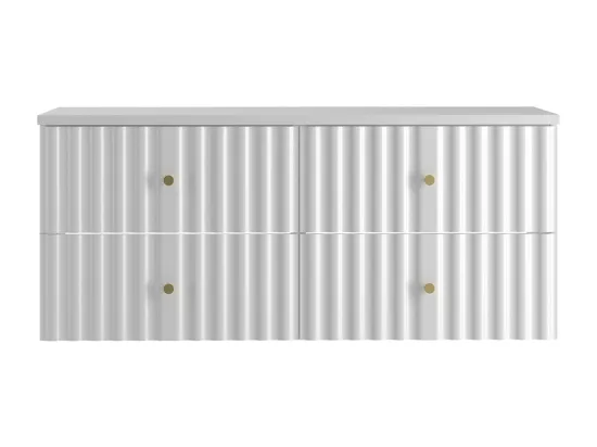 Meuble double vasque 120cm Izae Blanc