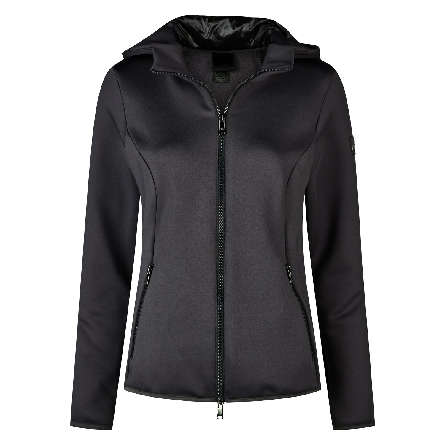 PIKEUR Selection Funktionsfleece-Jacke mit Kapuze - black