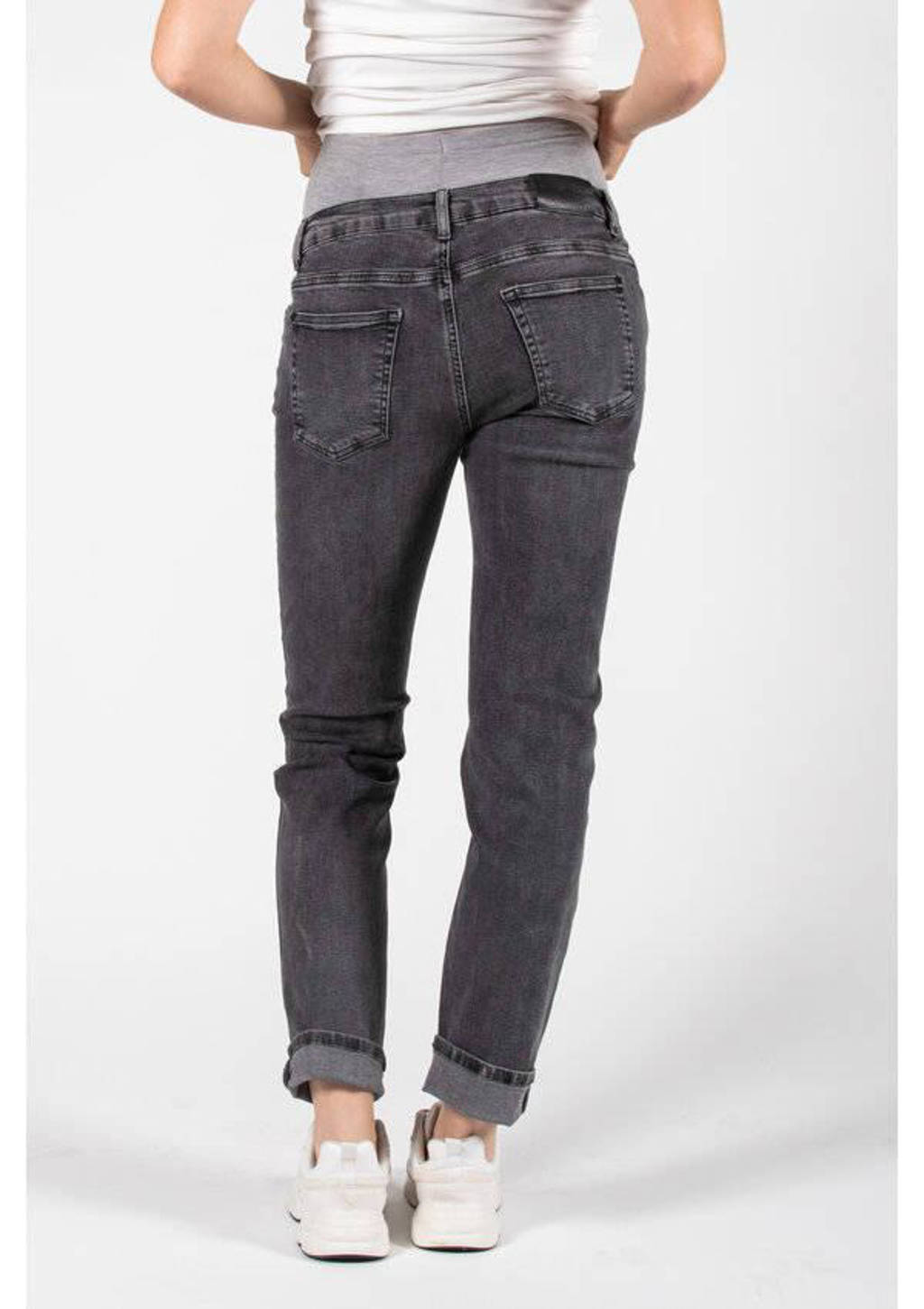 LOVE2WAIT zwangerschaps regular jeans grey denim