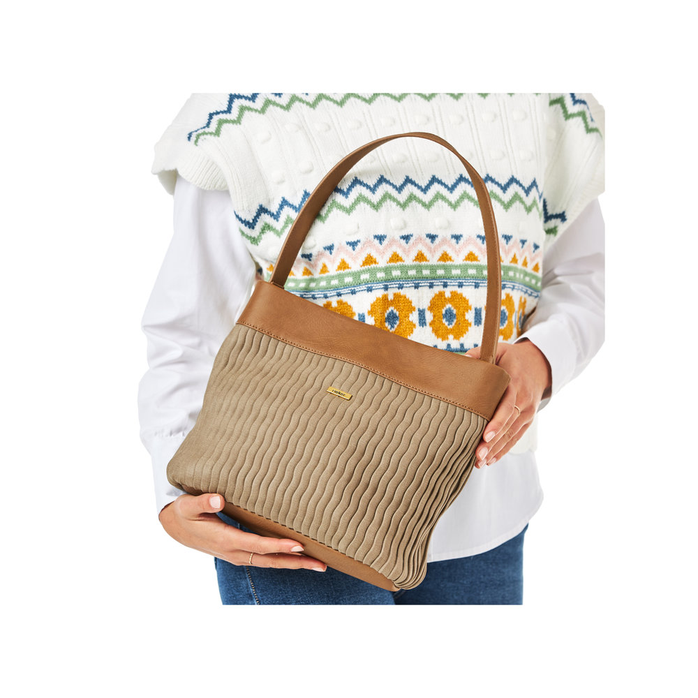 Rieker Handtasche braun beige
