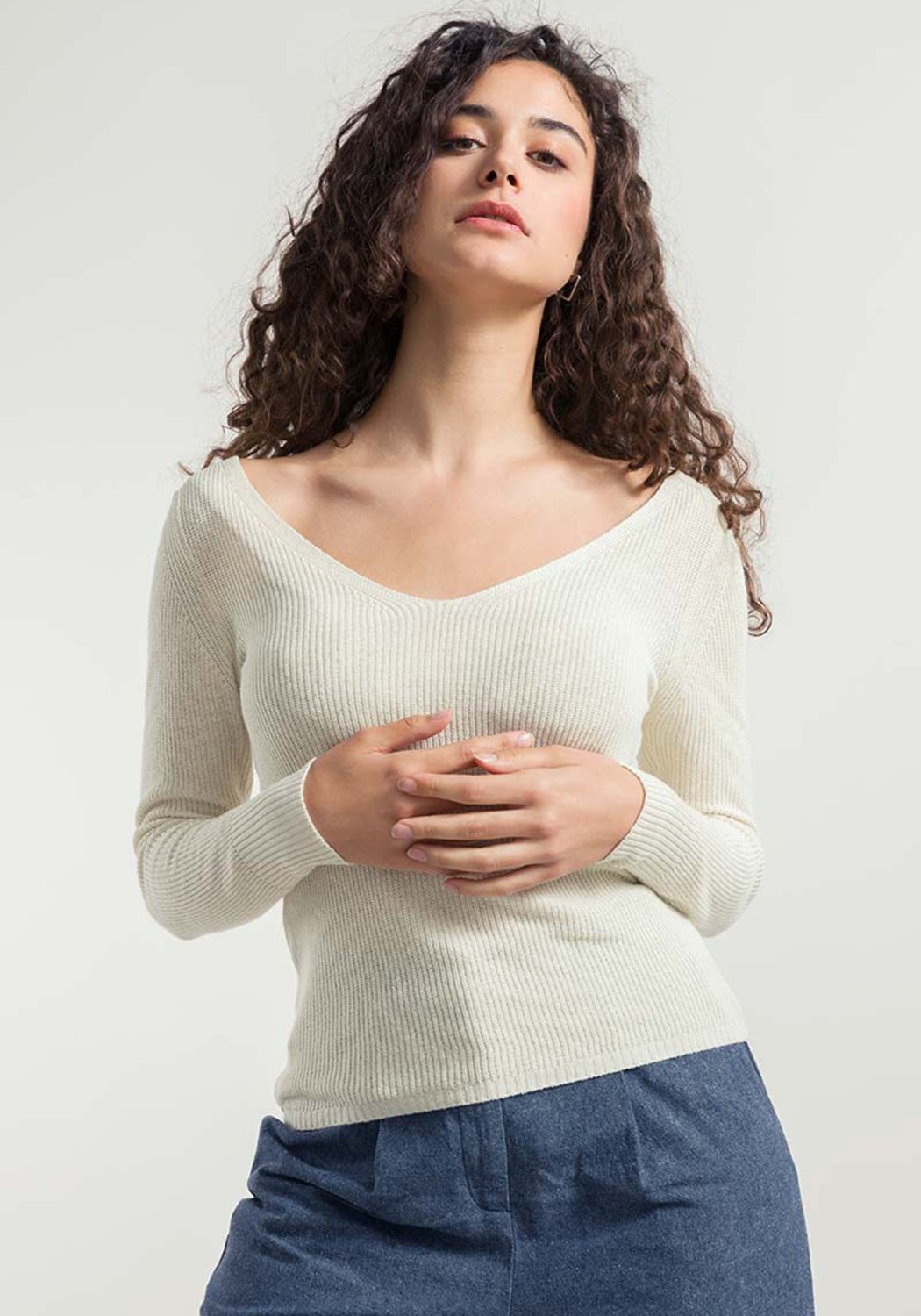 Rifo Pullover Giselle White Grezzo
