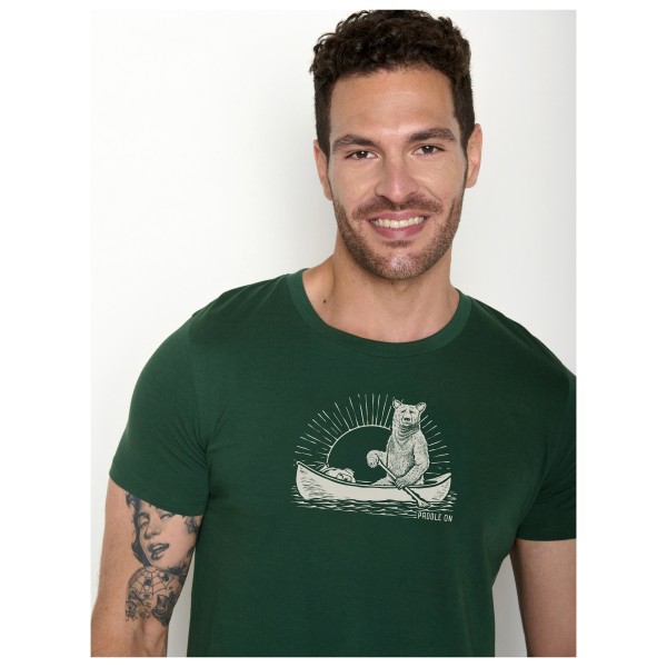 GreenBomb - Bear Canoe Guide T-Shirt - T-shirt
