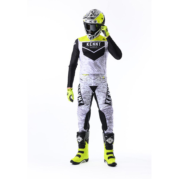 Kenny - Maillot Performance Stone Blanc / Noir / Jaune