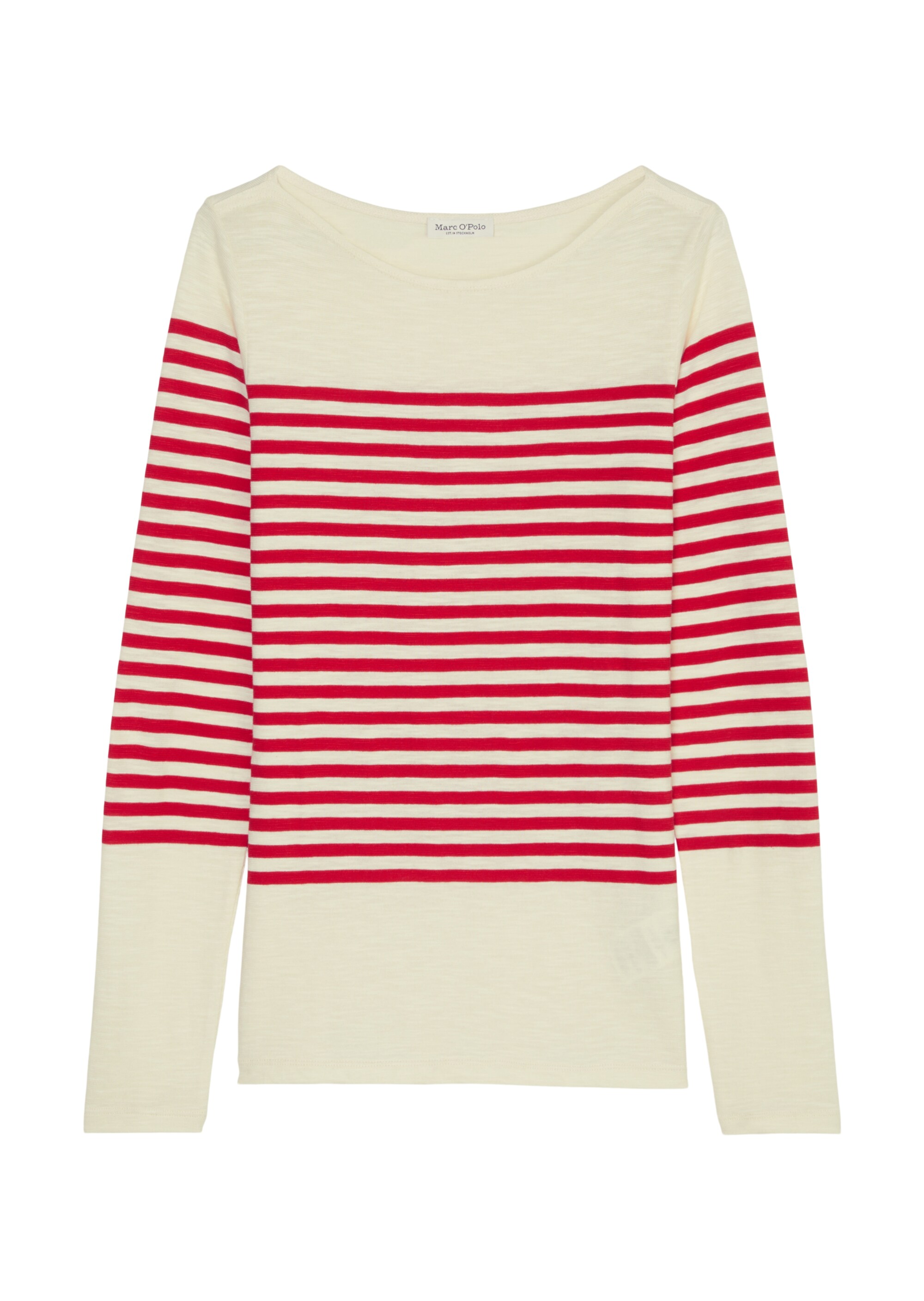Ringel-Longsleeve regularaus Slubjersey