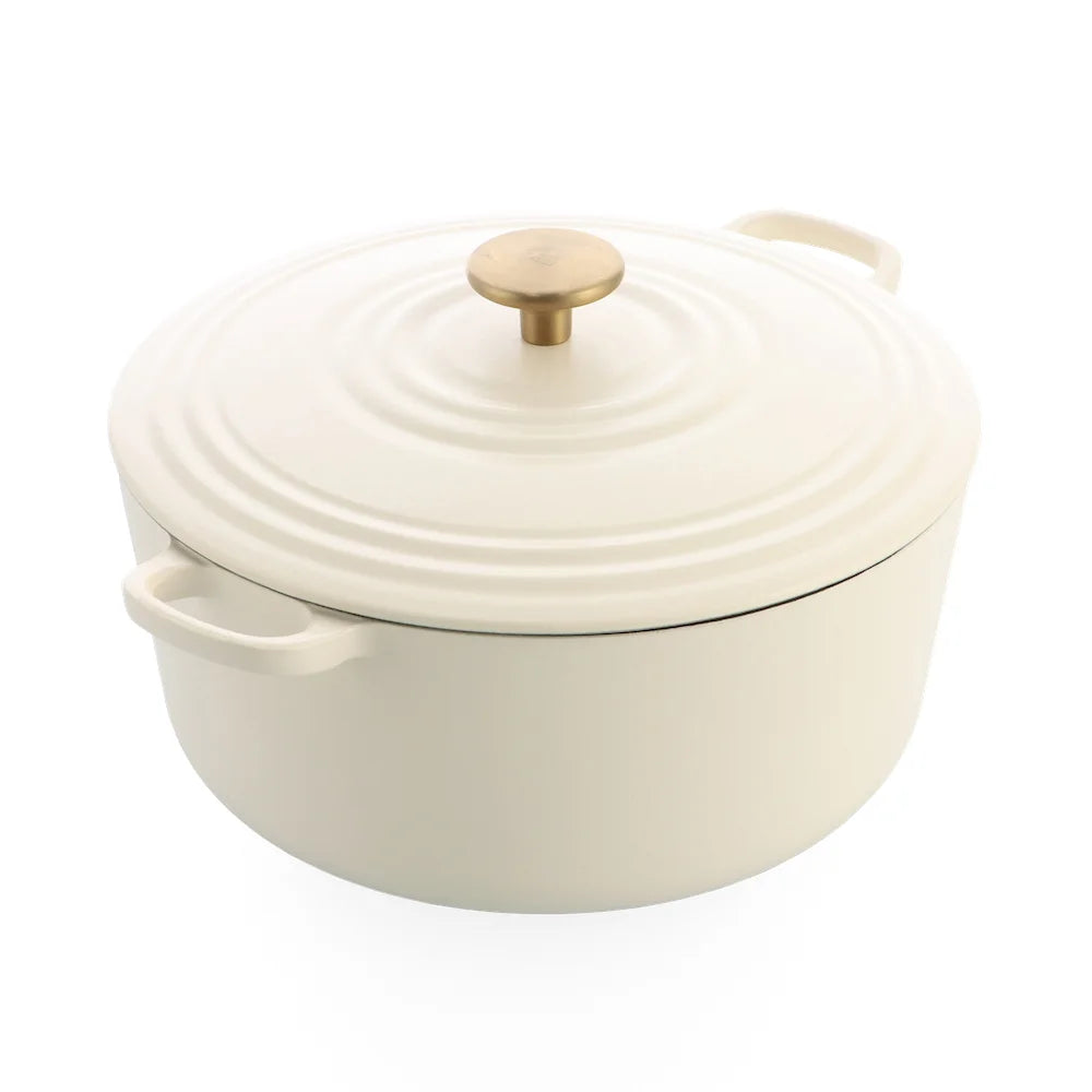 BK Bourgogne Braadpan Gietijzer - Cream White