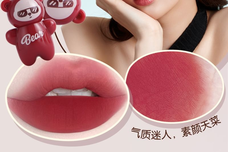 MANSLY - Knuffelbare Beer Sleutelhanger Airy Mist Lip Mud - 4 Kleuren