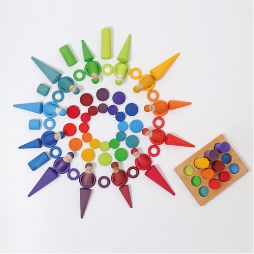 Grimm's sorteermunten regenboog (24st)
