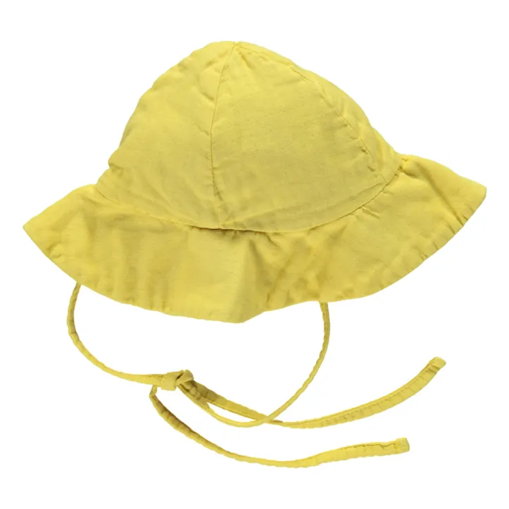 Poudre Organic Chapeau Double Gaze de Coton Pivoine | Jaune