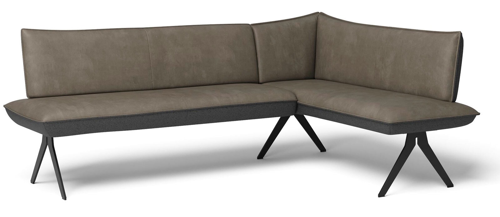 JOOP! Eckbank 169 x 158 cm braun-anthrazit