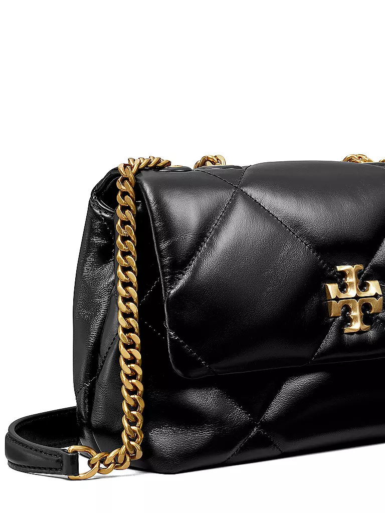 TORY BURCH Ledertasche - Umhängetasche KIRA DIAMOND Small schwarz