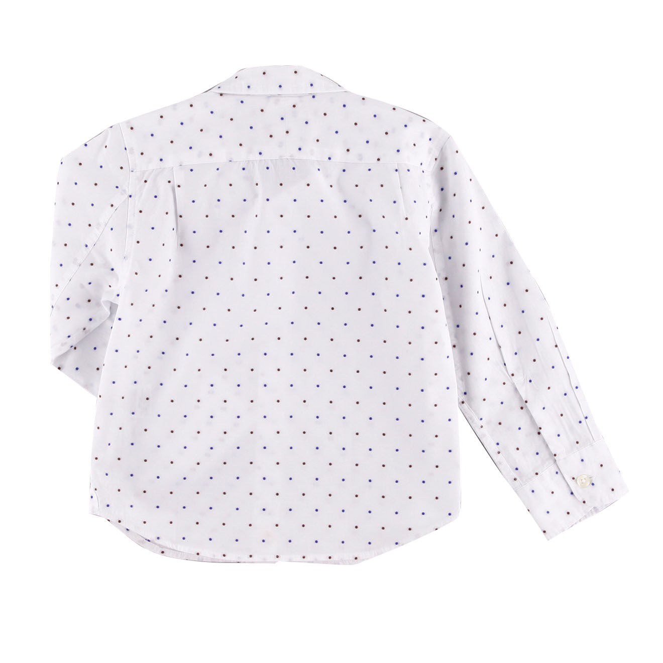 Bellerose Chemise Ganix à pois blanche
