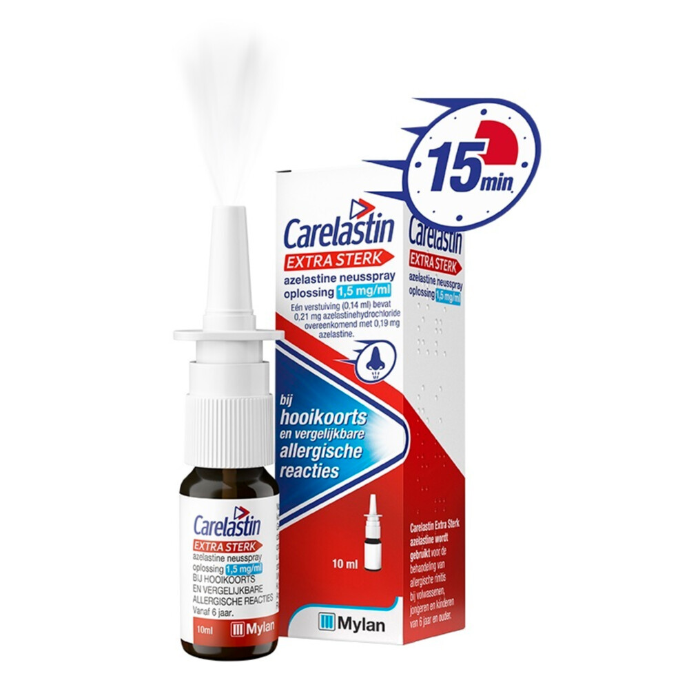 Carelastin Extra Sterk Azelastine Neusspray bij Hooikoorts10 ml