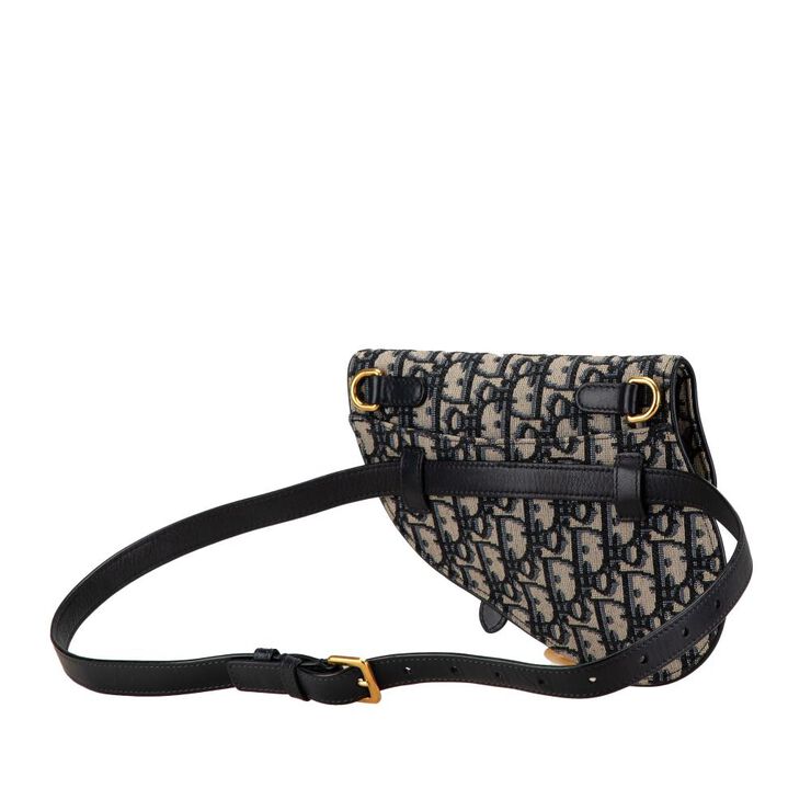 Dior Vintage Dior Saddle Bag Blue