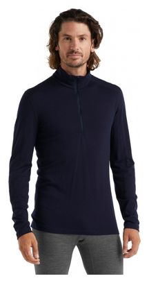 Maillot Manches Longues Icebreaker Mérinos 200 Oasis Half Zip Bleu Foncé