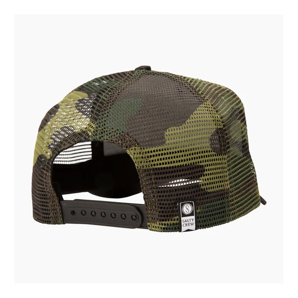 Salty Crew BIGMOUTH TRUCKER - Casquette Homme black/camo