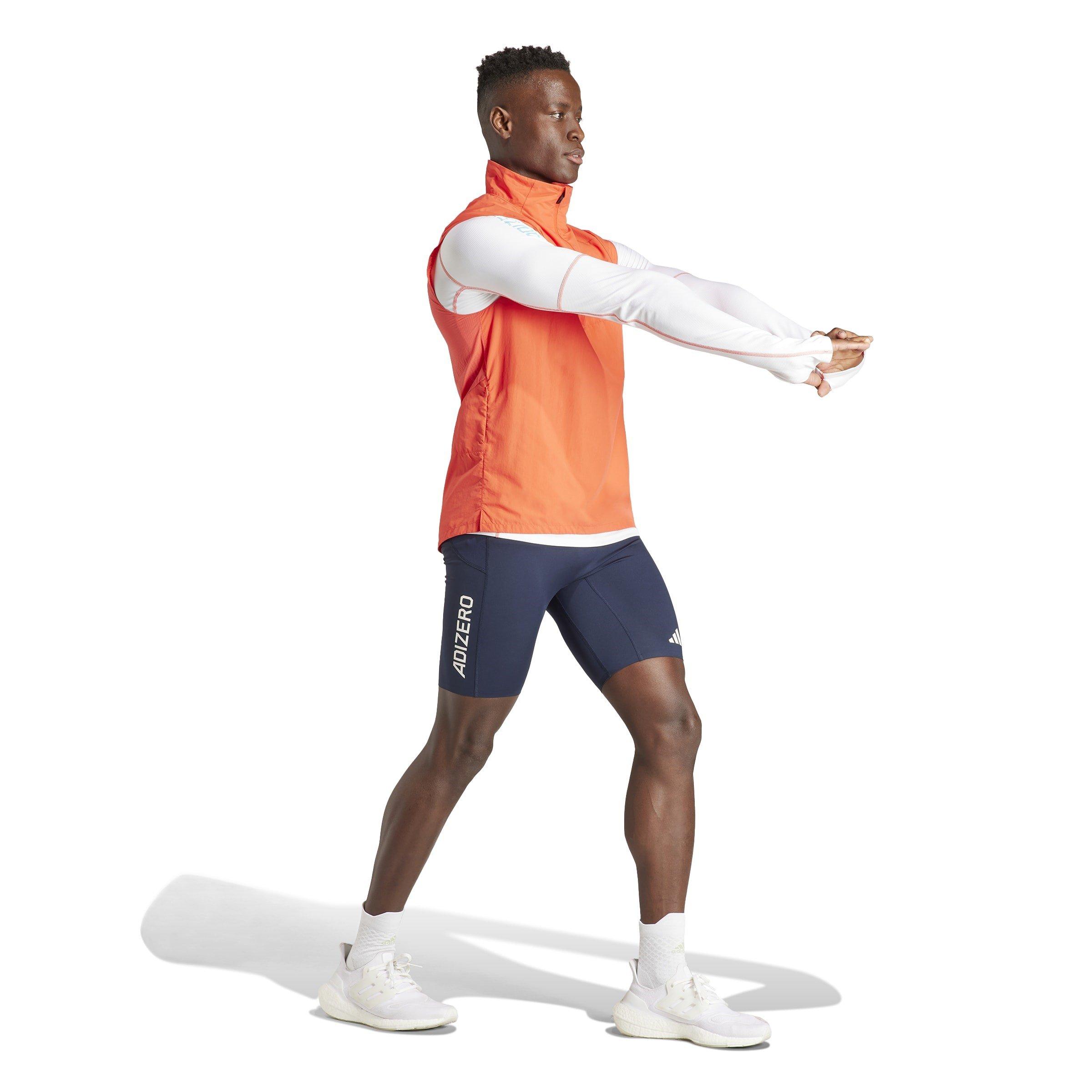 adidas Adizero Half Zip Running Vest Mens