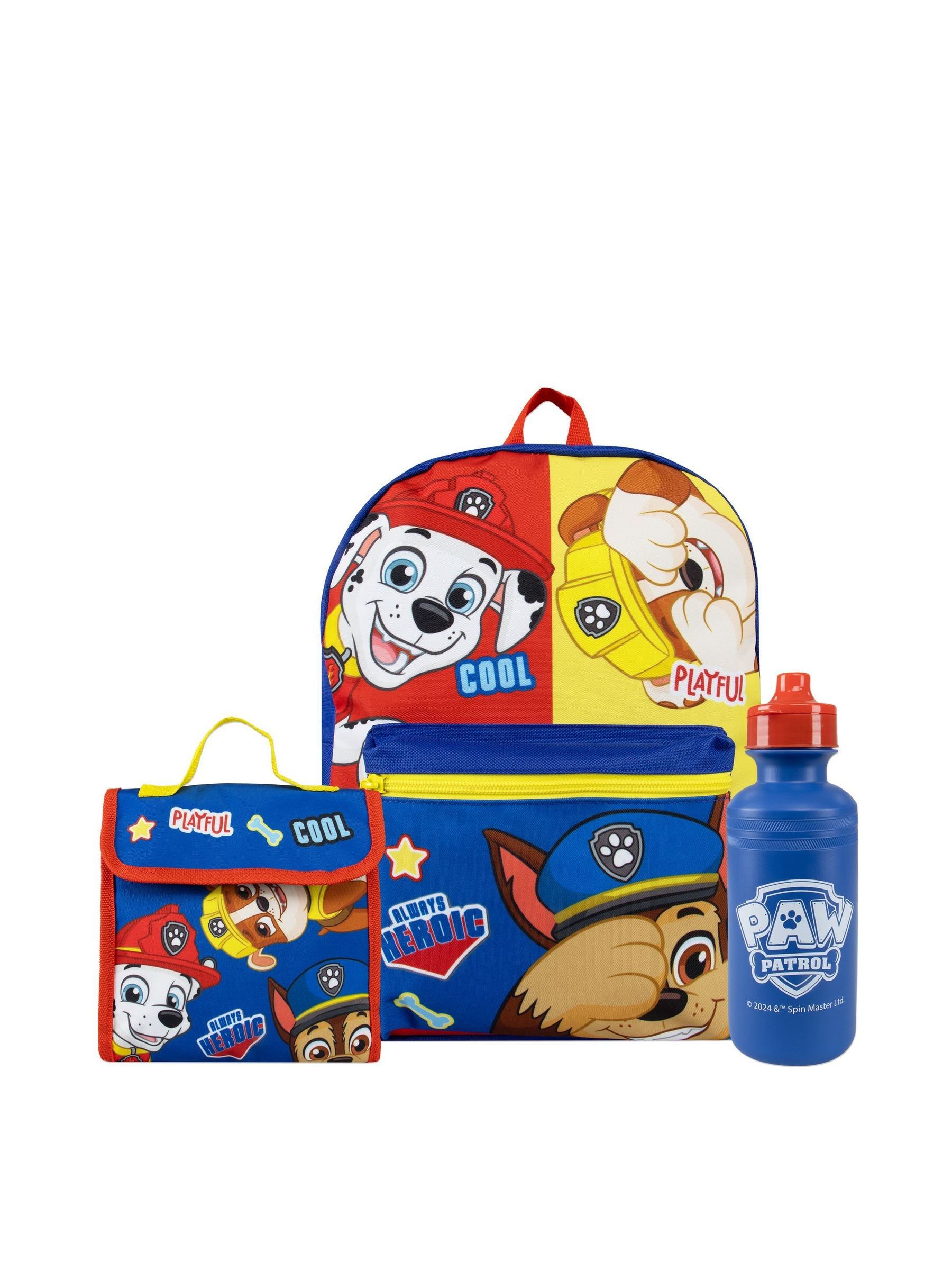 Character PAW Patrol Backpack Lunch Bag and Water Bottle Set