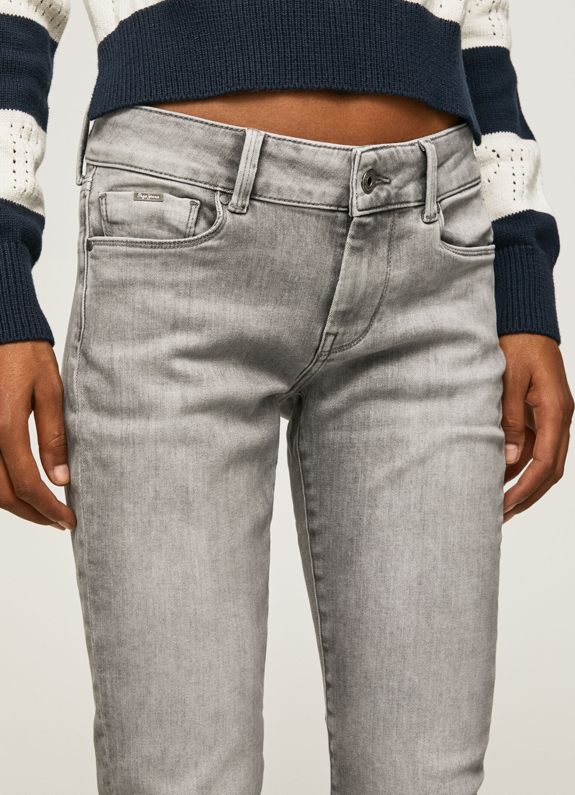 Calça jeans skinny de cintura média SOHO FIT - jeans