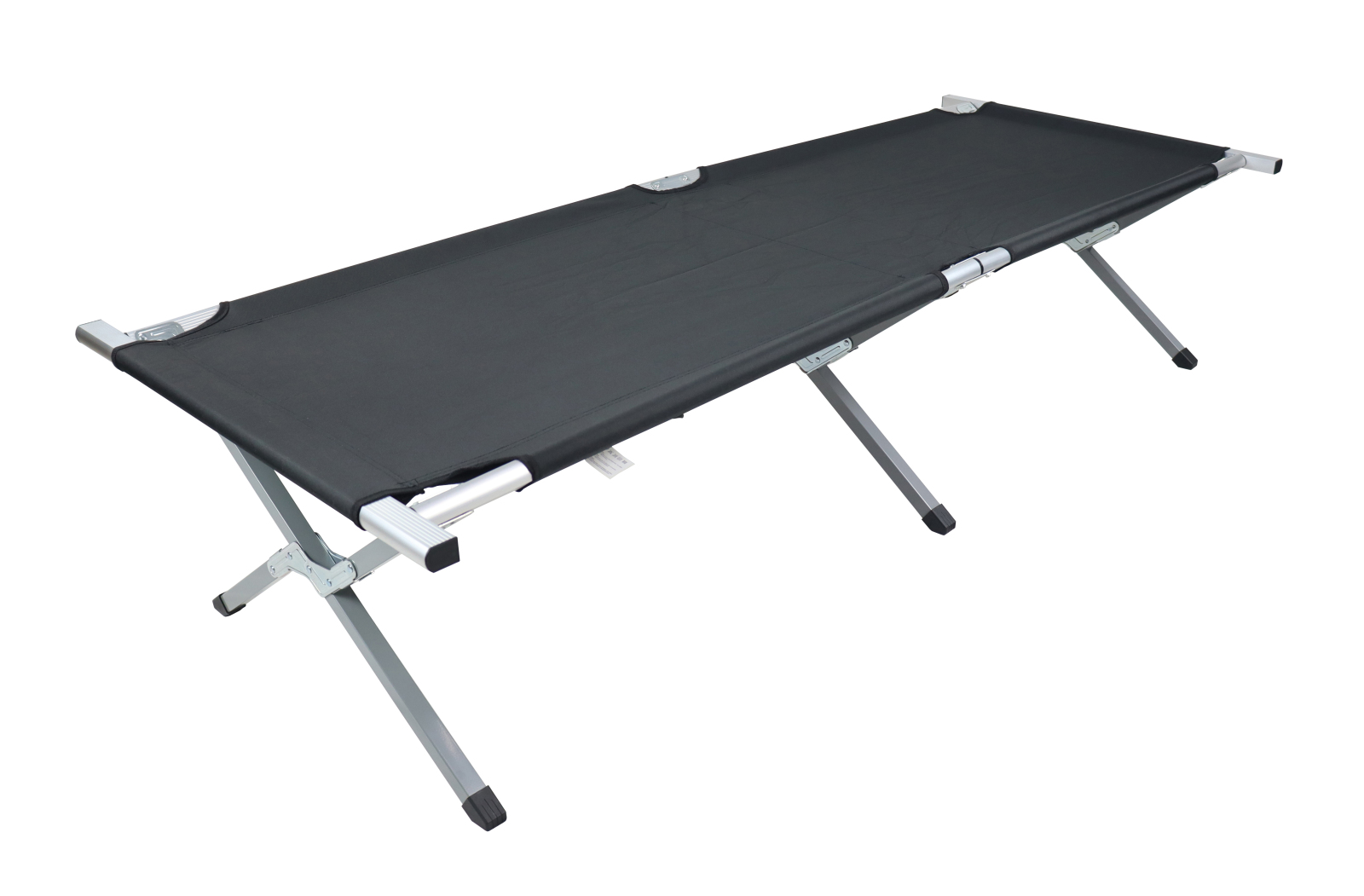 Campingbett TOSALI L - schwarz - 70x210 cm
