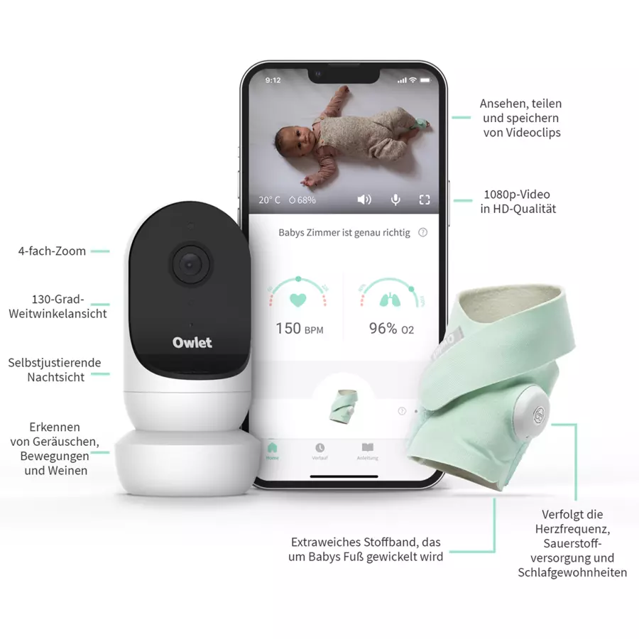 Owlet Smart Sock Plus mint