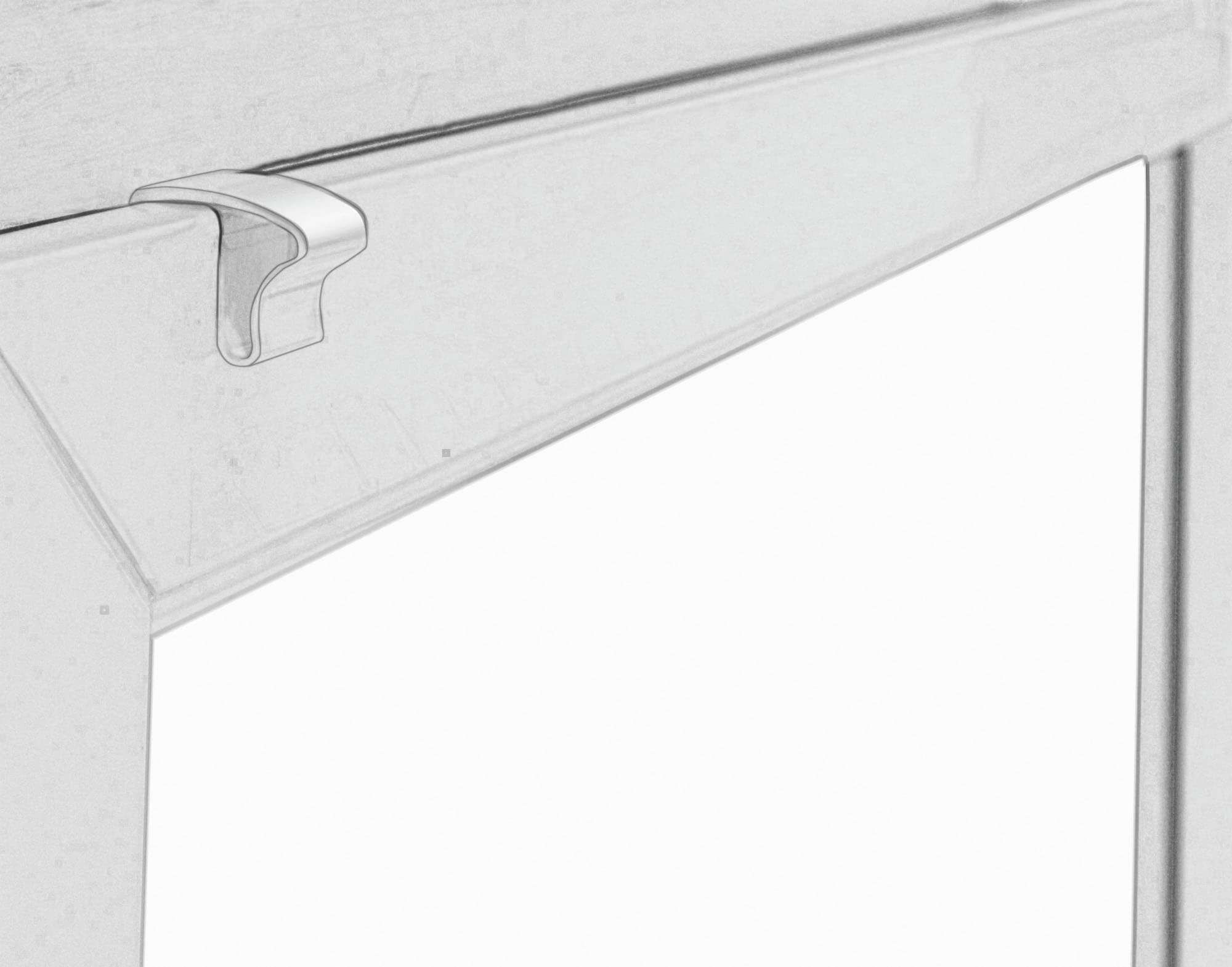 GARDINIA Sichtschutzbefestigung »Klemmhalter für Aluminium-Jalousien« für Aluminium-Jalousien
