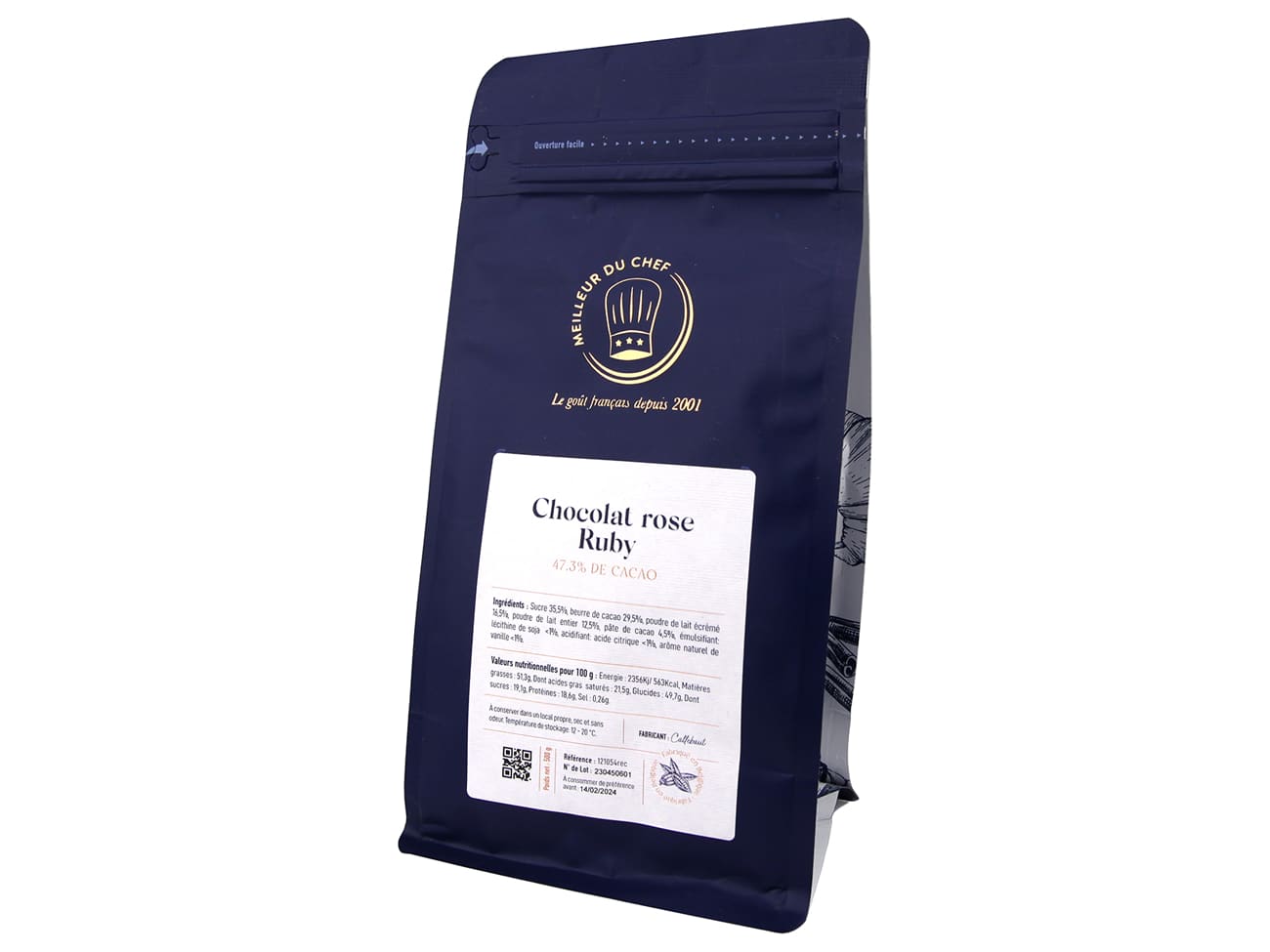 Chocolat rose Ruby 47,3% - 500 g - Callebaut