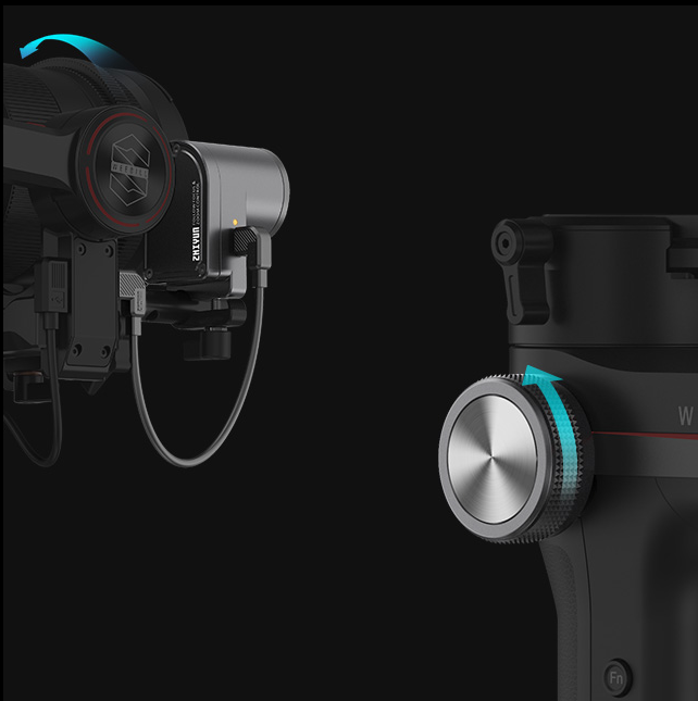 WEEBILL-S Alu Gimbal 3-Achsen Stabilisator Stativ Halterung für DSLR Kamera / Smartphone - Schwarz