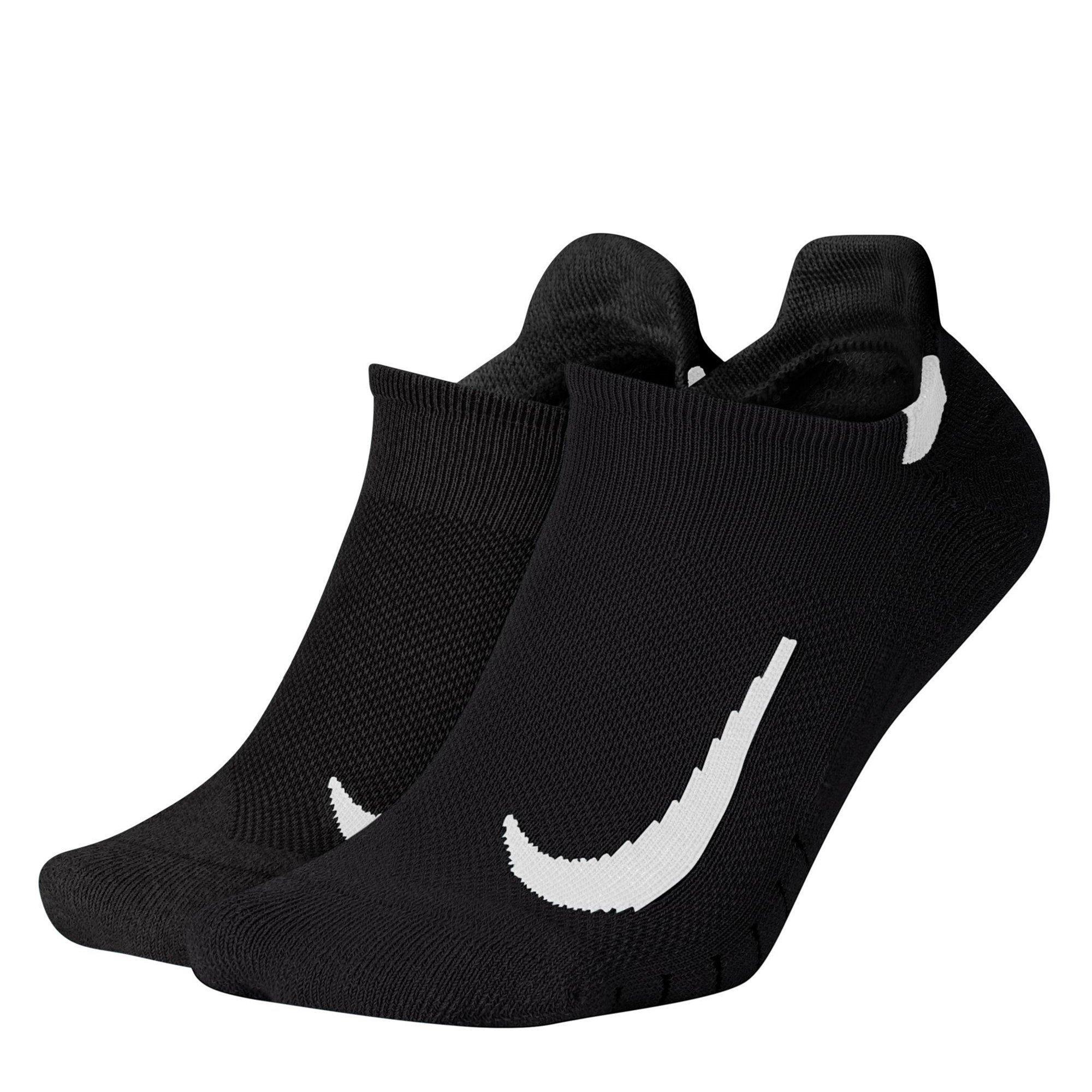 Nike Multiplier Running No Show Socks (2 Pairs)