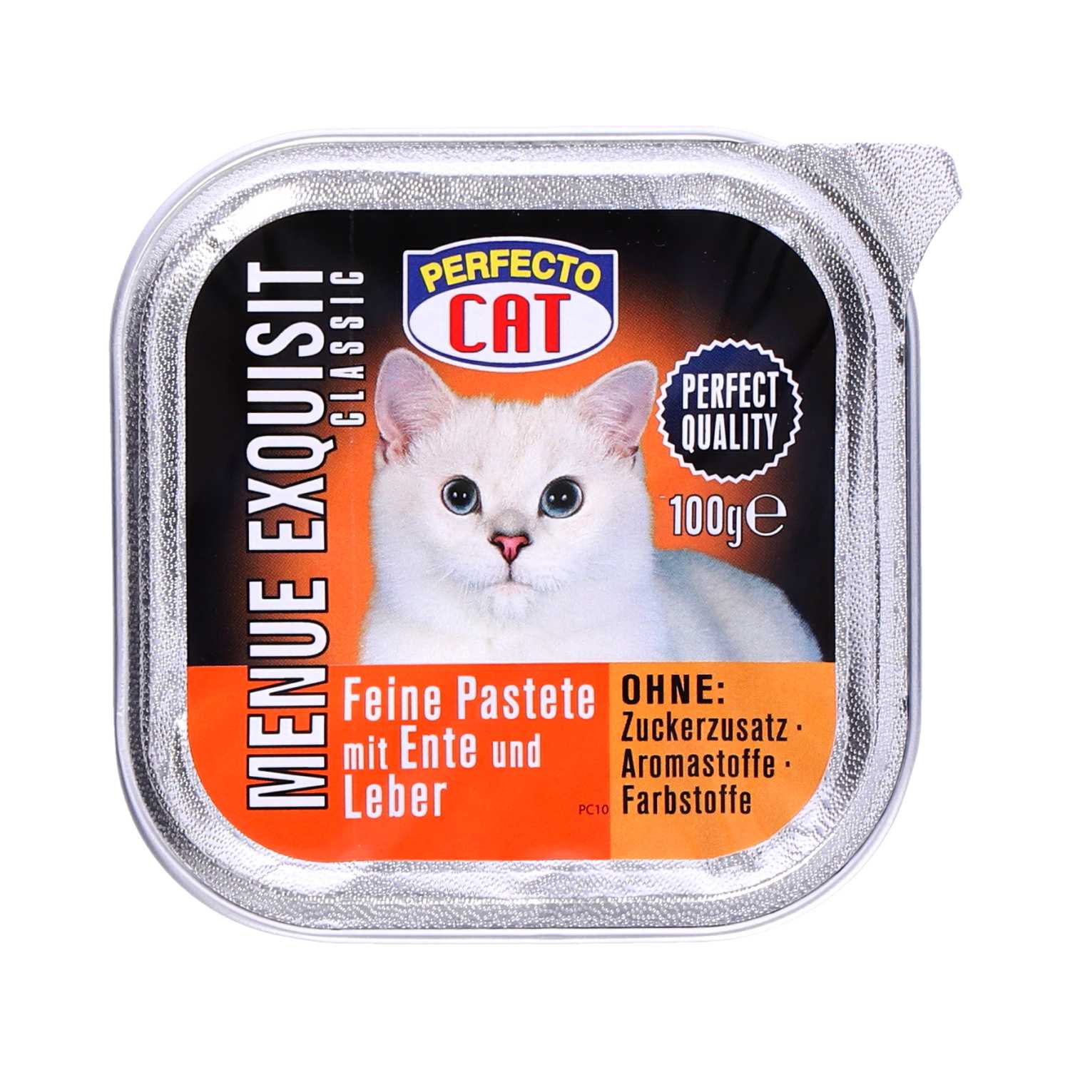 Perfecto Cat Katzenfutter 100 g Aluschale Ente und Leber