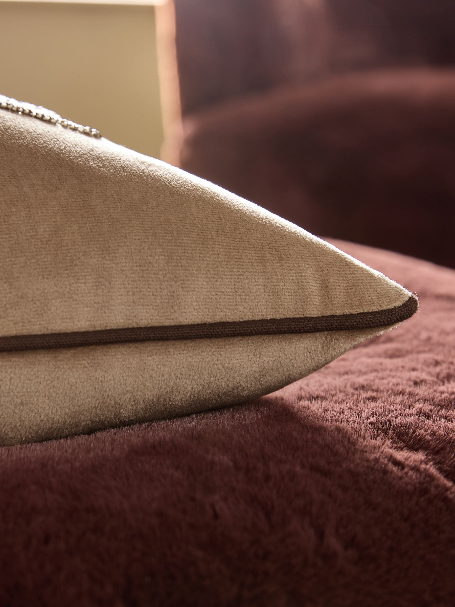 35 x 35cm Embellished Espresso Martini Cushion