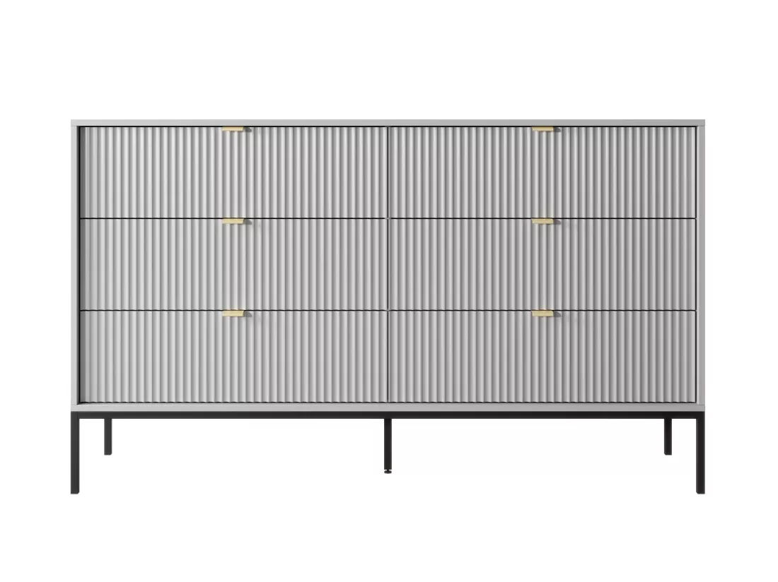 Commode 6 tiroirs - Gris - LIOUBA de Pascal Morabito