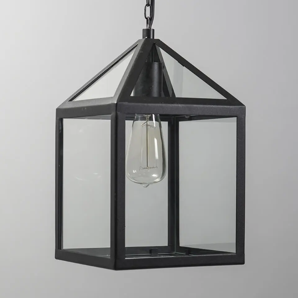 Qazqa hanglampen buiten amsterdam zwart e27