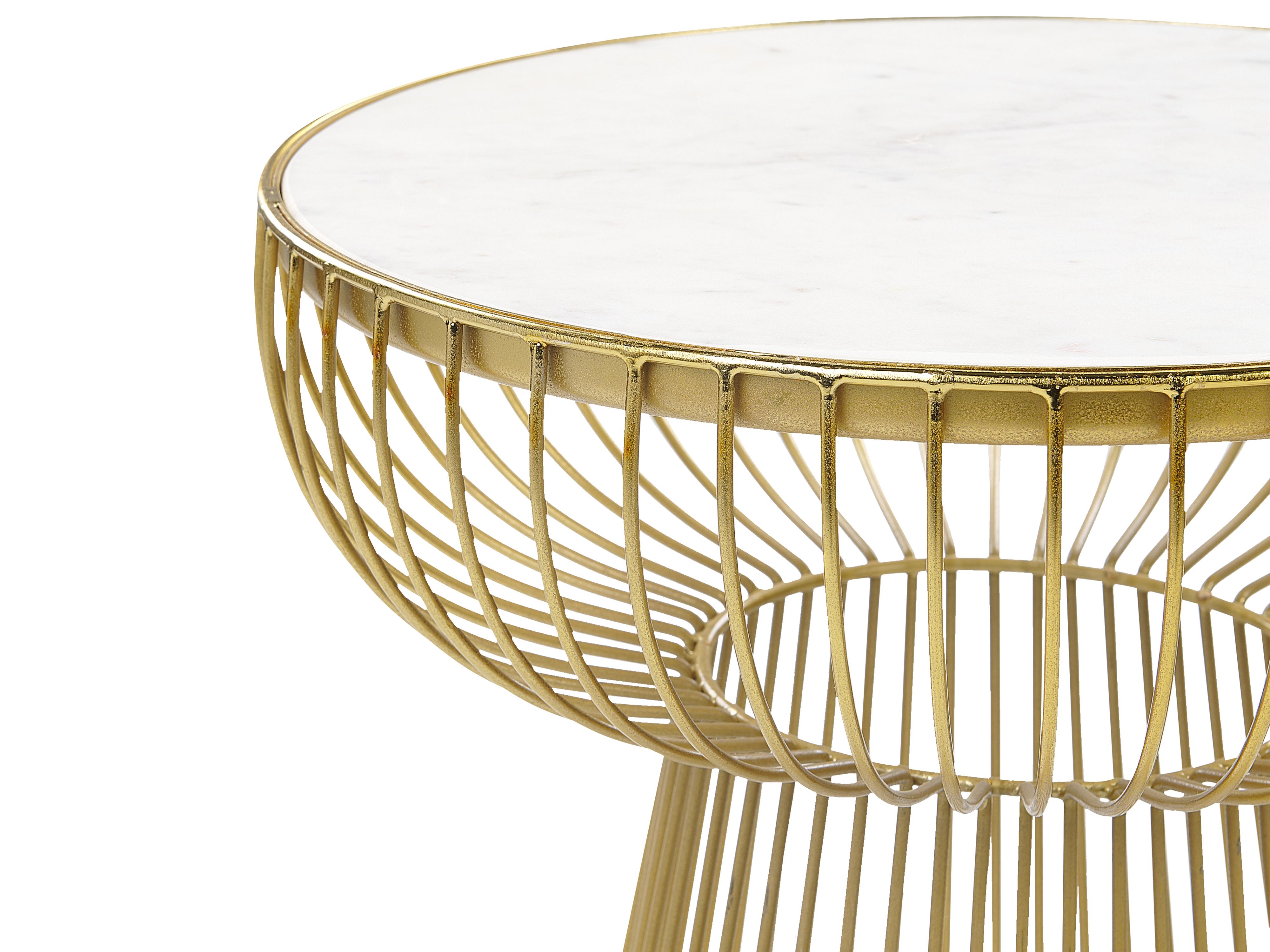 Bijzettafel CHEYNES Marmer Goud