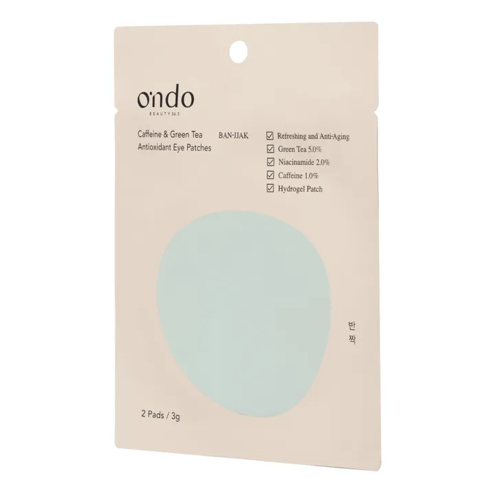 Ondo Beauty Patchs yeux antioxydant caféine et thé vert - 2 patchs