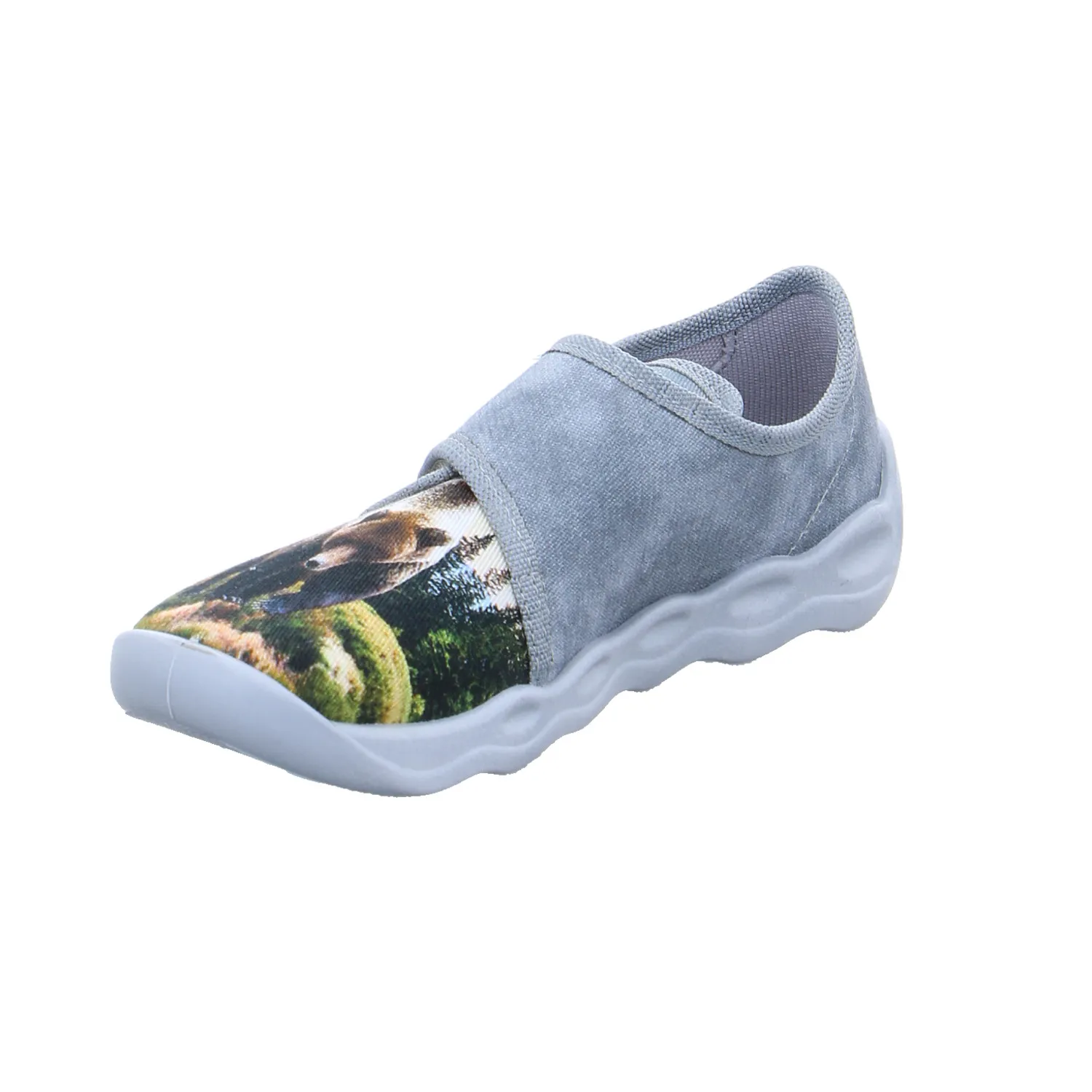 SUPERFIT Kinder-Hausschuh Silber Textil  Unisex