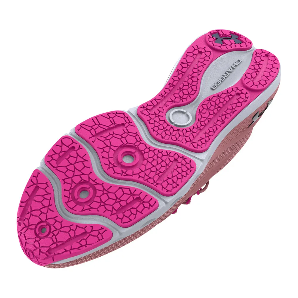 Under Armour UA CHARGED VANTAGE 2 - Chaussures running Femme pink elixir/pink elixir/downpour gray