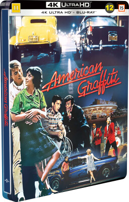 American Graffiti - Steelbook - 1973 / Sidste Nat Med Kliken - 4K Ultra HD Blu-Ray