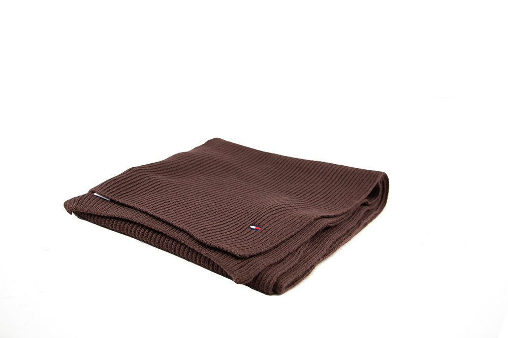 Tommy Hilfiger Cotton Scarf Rich Walnut
