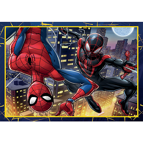 Spiderman puslespil 4i1 - 12, 16, 20 og 24 brikker