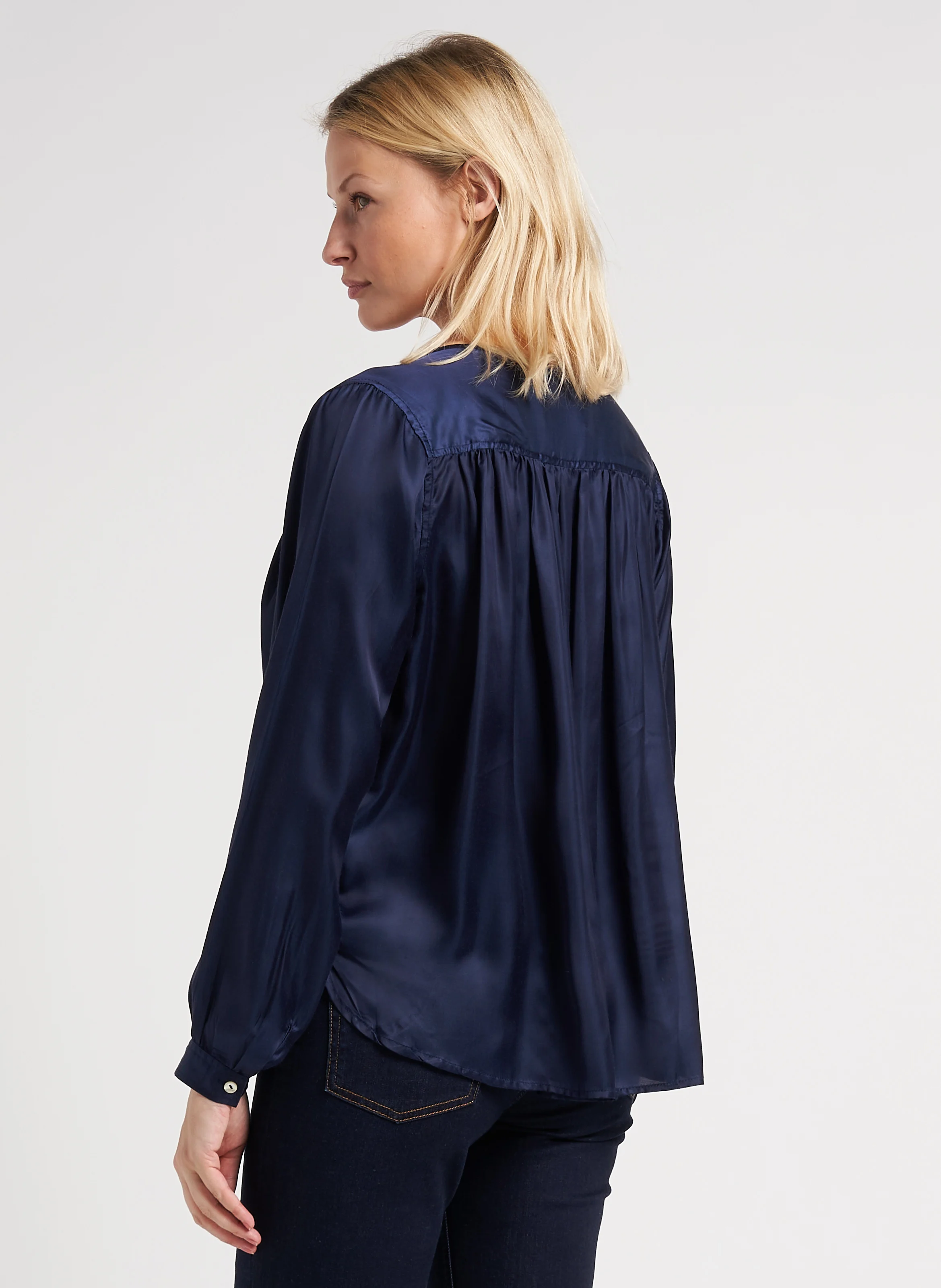 CAKE - Blouse col rond| Bleu
